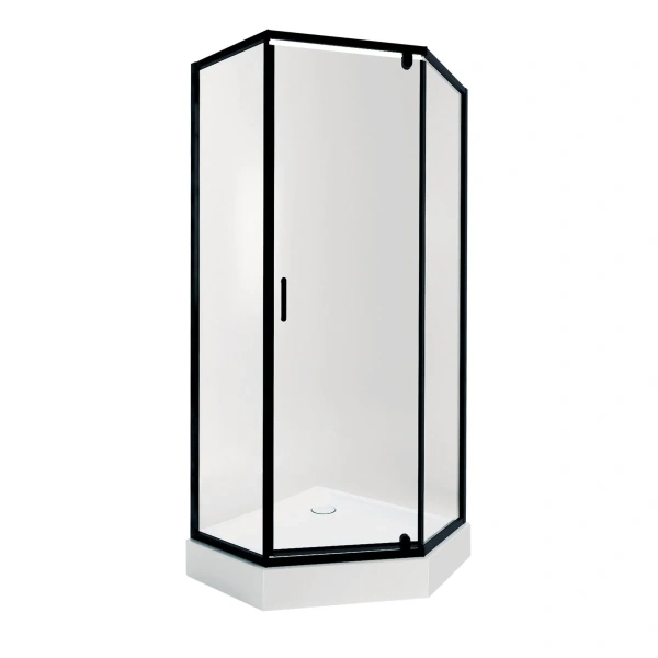 Набір Qtap душова кабіна Scorpio-AC6 Clear 2120x900x900 мм + піддон Diamond 90x90x12 см з сифоном