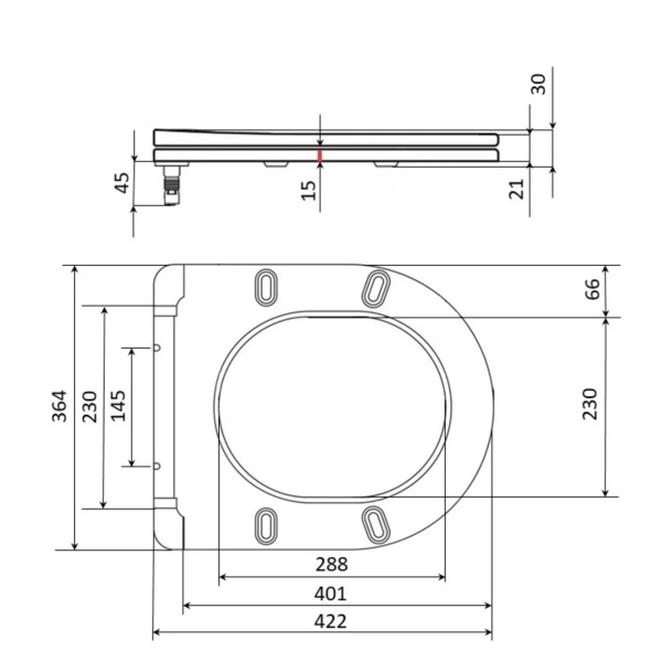 Qtap Сидіння для унітаза (Jay 640, Swan 640) 422x360x30 мм, White, з мікроліфтом, Slim Duroplast, Quick Release