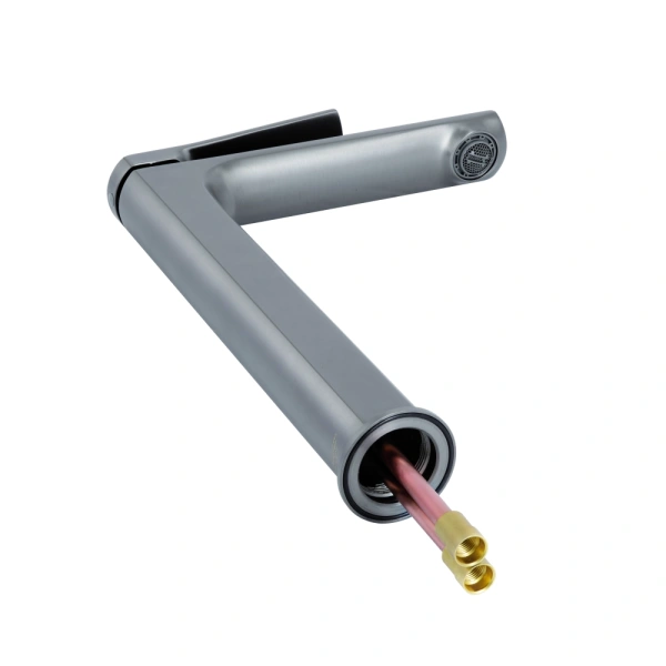 Змішувач для раковини високий Qtap Slavonice (Збройна сталь)