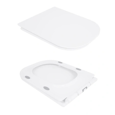Унітаз-компакт Qtap Presto Quadro безободковий з сидінням Soft-close