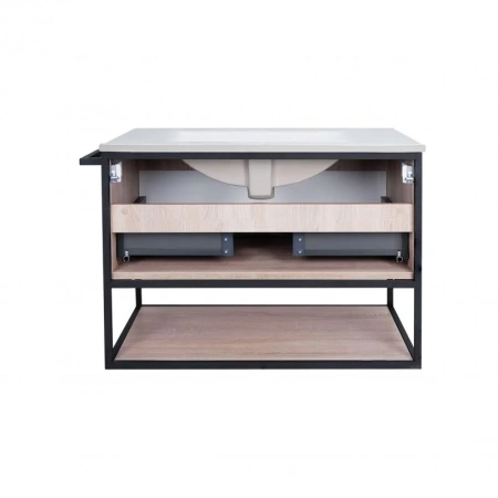 Комплект Qtap Taurus 700х580х437 White/Whitish oak підвісна тумба + раковина врізна