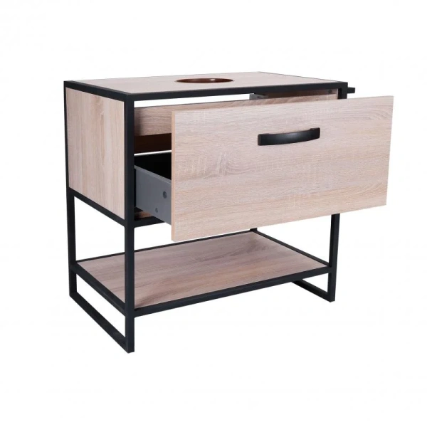 Тумба для підлоги Qtap Taurus 700х616х469 Whitish oak зі стільницею