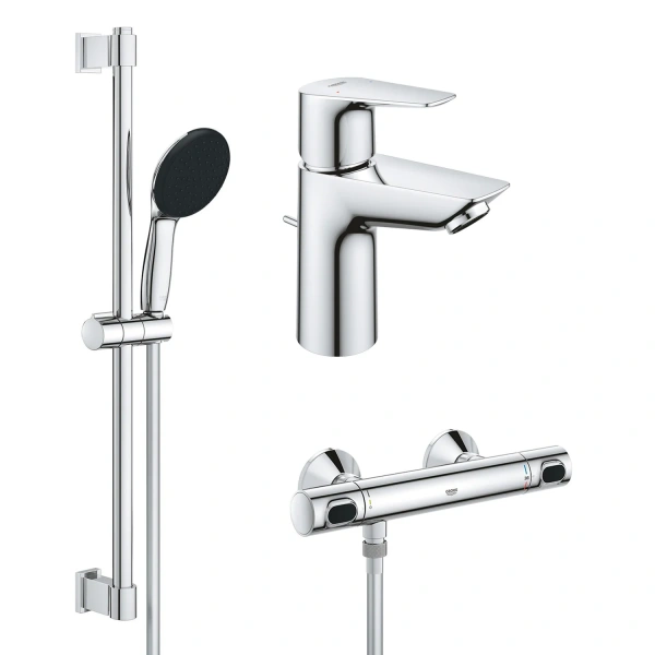 Комплект змішувачів для душу з термостатом Grohe QuickFix