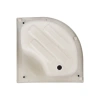 Фото Душова кабіна Lidz Latwa SC80x80.SAT.HIGH.GR напівкругла, скло тоноване 4 мм + душовий піддон ST80x80x41, з панеллю
