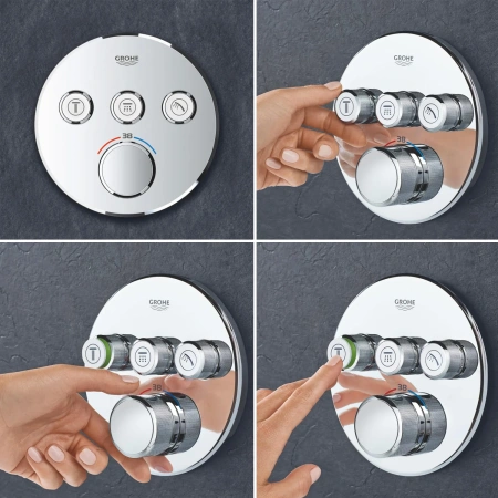 Фото Душова система прихованого монтажу термостатична Grohe QuickFix SmartControl
