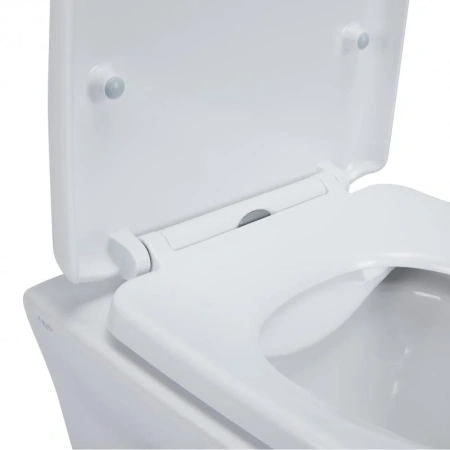 Унітаз підвісний Qtap Gemini безобідковий з сидінням Soft-close