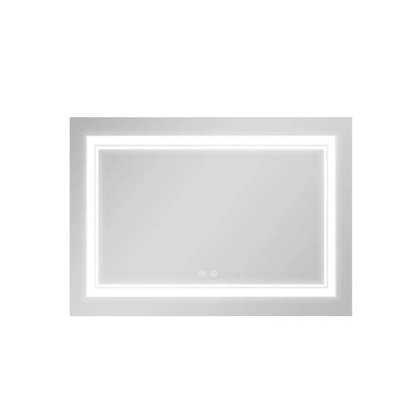Дзеркало Qtap Cardinal 1200х800 з LED-підсвічуванням Touch, з антизапотіванням, з димером, рег. темп. кольору (3000-6500K)