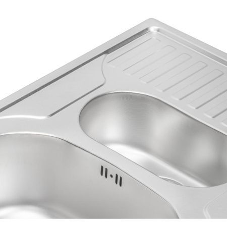 Кухонна мийка Qtap 78*50-B Micro Decor 0,8 мм