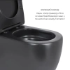 Акційний набір: Унітаз напольний Robin Ultra Quiet 660x360x855 Black + Біде напольне Robin 565x360x405 Black