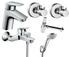 Набір змішувачів для ванни 5 в 1 HANSGROHE LOGIS 70