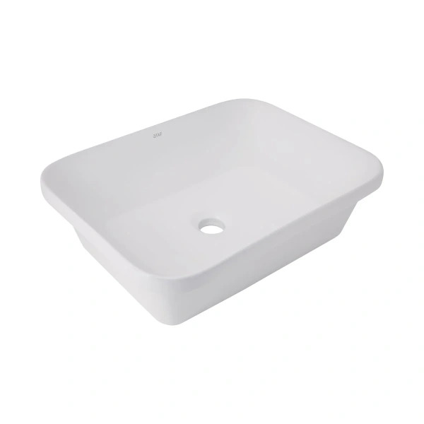 Раковина врізна Scorpio 510х390х145 мм, White, прямокутна, без донного клапана Qtap