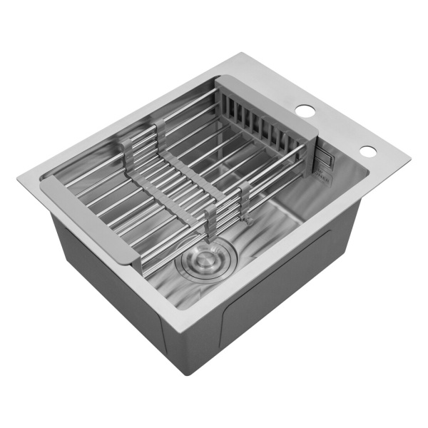 Кухонна мийка Kroner KRP Gebürstet - 4050HM (3.0/1.0 мм)