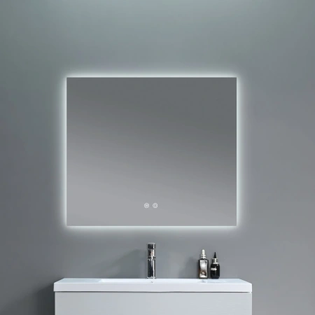 Дзеркало Qtap Taurus (TA1) 800×600 мм з LED-підсвічуванням Touch, з антизапотіванням, з димером, рег. темп. кольору (3000-6500K)