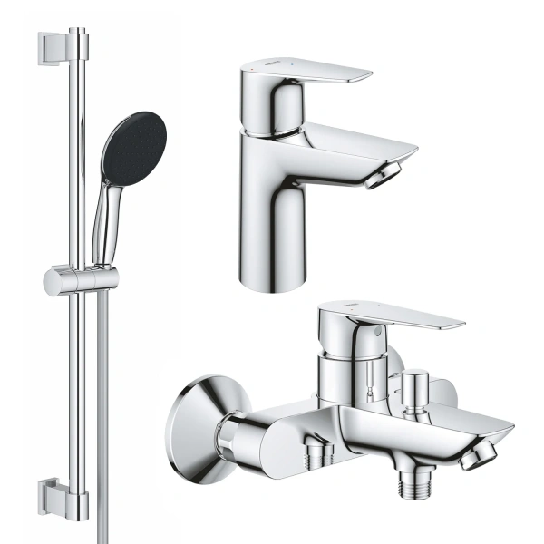Набір змішувачів 3 в 1 для ванної кімнати Grohe QuickFix StartEdge S-Size