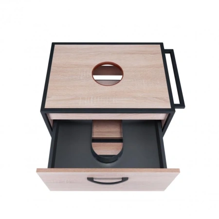Тумба для підлоги Qtap Taurus 600х616х469 Whitish oak зі стільницею