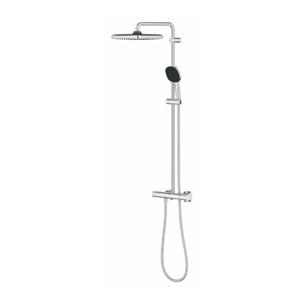 Фото Набір змішувачів 2 в 1 для ванної кімнати Grohe QuickFix Vitalio Comfort Cube зі змішувачем для раковини Dice (UA203101TM)