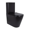 Унітаз підлоговий Qtap Scorpio Ultra Quiet безобідковий з сидінням Soft-close MATT BLACK
