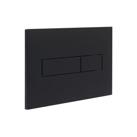 Клавіша змиву Qtap Standard 152x236x28 мм, Matt Black, лінійна