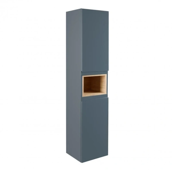 Пенал підвісний Qtap Robin 350х1650х316 Graphite/Whitish
