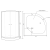 Фото Душова кабіна Lidz Latwa 80x80