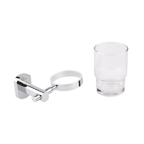 Склянка для ванної з тримачем Qtap LIBERTY