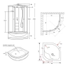 Фото Гідромасажний бокс Lidz Majatek 90x90