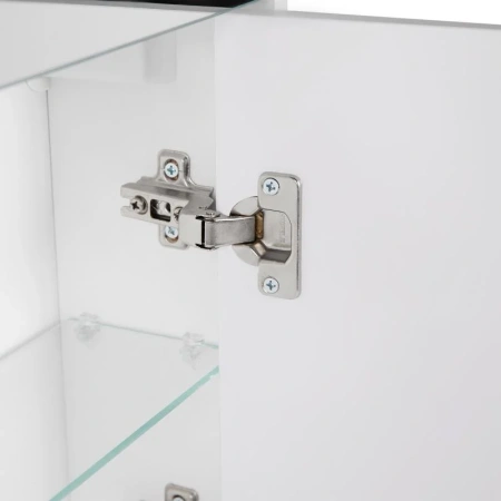 Дзеркальна шафа підвісна Qtap Robin 700х730х145 White з LED-підсвічуванням