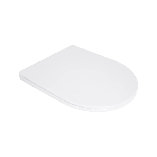 Сидіння для унітазу Qtap (Taurus 490) 422x360x30 мм, White, з мікроліфтом, Slim Duroplast, Quick Release