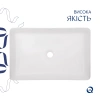 Раковина накладна прамокутна 600x400x110 мм Qtap Tern