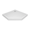 Душовий піддон Qtap Diamond 100x100x12 см + сифон