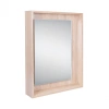 Дзеркальна шафа підвісна Qtap Pisces 600х800х140 Whitish oak з LED-підсвічуванням