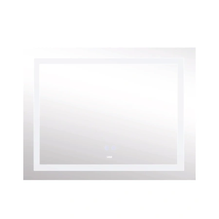 Дзеркало Lidz Kubis (KU1) 1200х800 з LED-підсвічуванням Touch, з антизапотіванням, з регулюванням яскравості