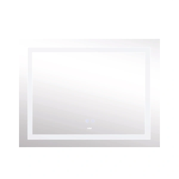 Дзеркало Lidz Kubis (KU1) 1200х800 з LED-підсвічуванням Touch, з антизапотіванням, з регулюванням яскравості