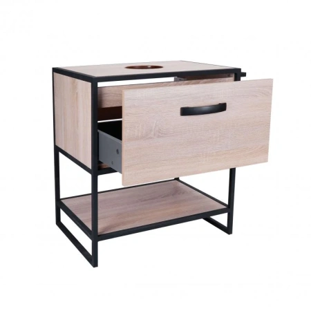 Тумба для підлоги Qtap Taurus 600х616х469 Whitish oak зі стільницею