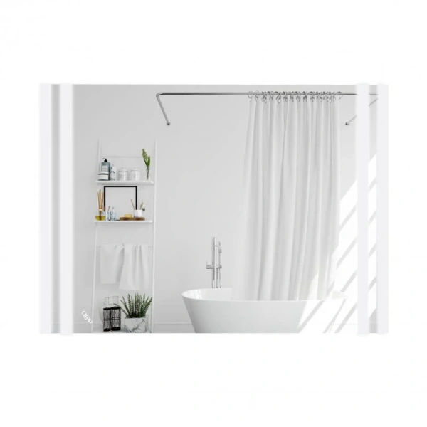 Дзеркало Qtap Mideya Classic 600х800 з LED-підсвічуванням, Reverse