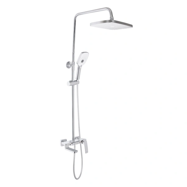 Душова система на три споживача (з виливом) телескопічна 697-1600 мм Qtap Tern