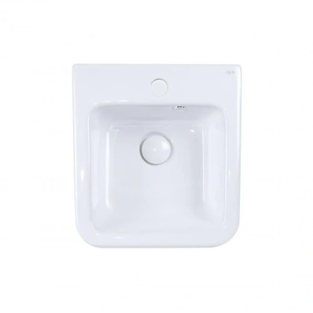 Раковина підвісна моноблок Qtap Tern 370х410х400 White з донним клапаном
