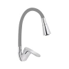 Змішувач для кухні Lidz Tani 008F3 з гнучким виливом (k40) Chrome/Grey