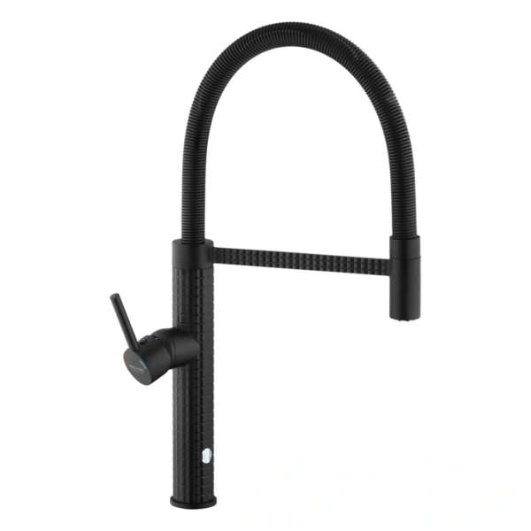 Змішувач для кухні з гнучким виливом у чорному кольорі Kroner KRP Ersel - SCH03999