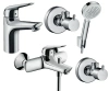 Набір змішувачів у ванну 4 в 1 HANSGROHE NOVUS