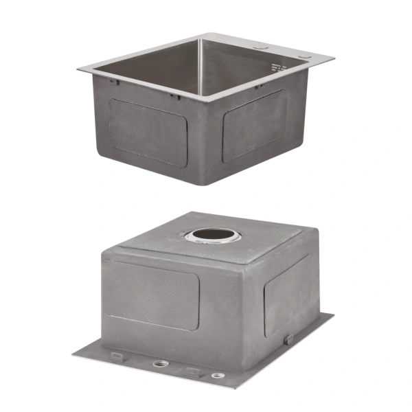 Кухонна мийка Lidz 40*50 Brush 3,0/1,0 мм + кошик