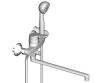 Одноважільний змішувач для ванни IDEAL STANDART SLIMLINE II