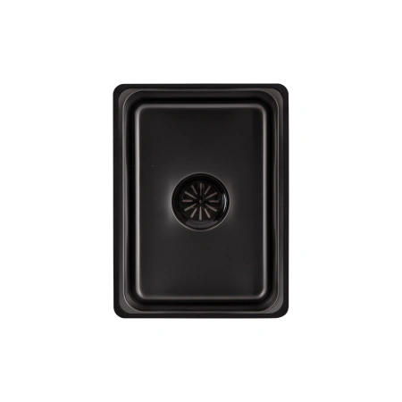 Фото Мийка для кухні Lidz Handmade H6845B 680x450 мм чорна інтегрована Brushed Black PVD