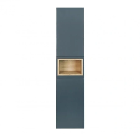 Пенал підвісний Qtap Robin 350х1650х316 Graphite/Whitish