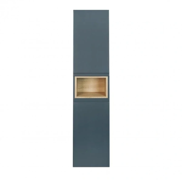 Пенал підвісний Qtap Robin 350х1650х316 Graphite/Whitish