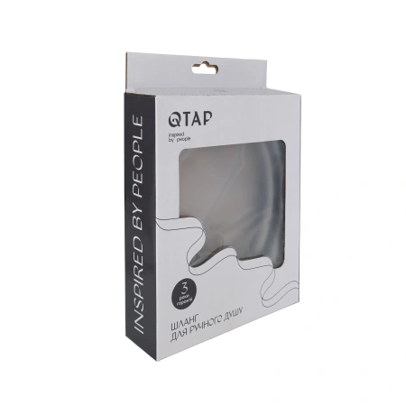Фото Шланг для ручного душу Qtap Hadice 1600 мм Graphite