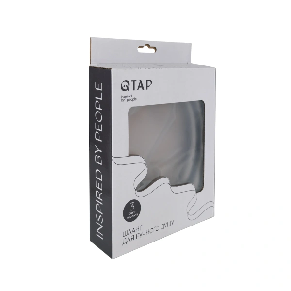 Фото Шланг для ручного душу Qtap Hadice 1600 мм Graphite
