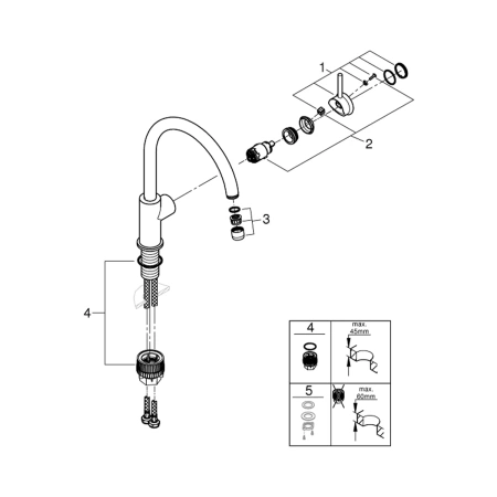 Фото Змішувач для кухні Grohe QuickFix Start Classic