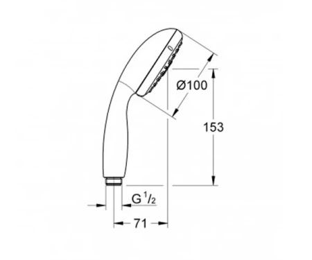 Фото Ручний душ GROHE TEMPESTA NEW