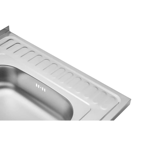 Фото Кухонна мийка накладна Kroner KRP Dekor - 6060L (0.6 мм)